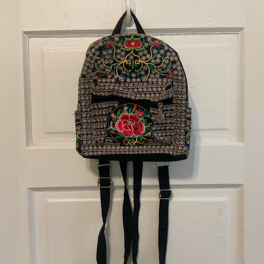 Boho Backpack Euc - image 2